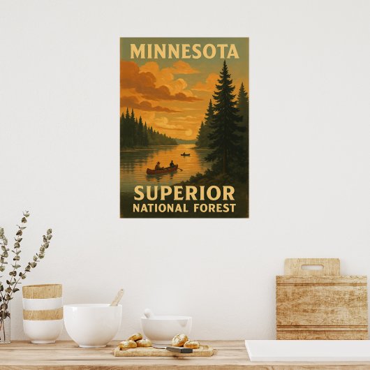 Minnesota Superior National Forest V02 Poster (Keuken)