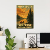 Minnesota Superior National Forest V02 Poster (Thuiskantoor)