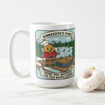 Minnesota Tater Tot Hotdish Retro Mascotte Koffie 