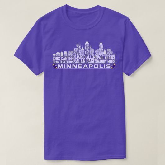 Minnesota Team All Time Legends Minneapolis City T-shirt (Design voorkant)