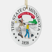 Minnesota-teken Keramisch Ornament (Rechts)