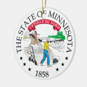 Minnesota-teken Keramisch Ornament (Links)