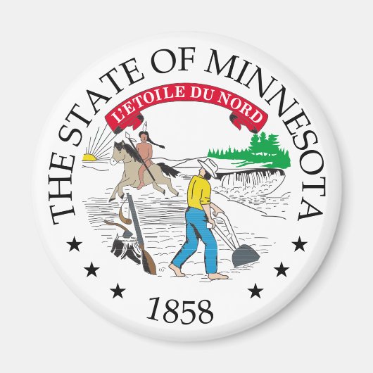 Minnesota-teken Magneet (Voorkant)