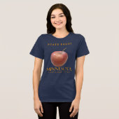 Minnesota Territory Fruit De Honeycrisp Appel Tri-Blend Shirt (Voorkant volledig)