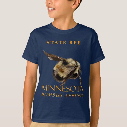 Minnesota Territory Insect De Rusty Patched Bee T-shirt (Voorkant)