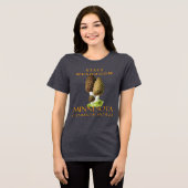Minnesota Territory Paddenstoel De Gewone Morel Tri-Blend Shirt (Voorkant volledig)