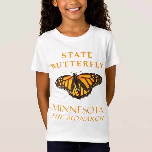 Minnesota Territory Vlinder De Monarch T-shirt (Voorkant)