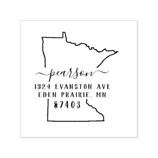 Minnesota Terugkeeradresstempel Zelfinkt Zelfinktende Stempel