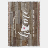 Minnesota Thuis Staat Persoonlijk Hout Uiterlijk Deken (Voorkant Verticaal)