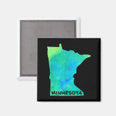 Minnesota Thuis Staat Vrouwen Mannen Kind Roots Ka Magneet (Voorkant / Achterkant)