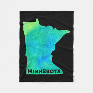 Minnesota Thuis Staat Vrouwen Mannen Kind Wortels Fleece Deken