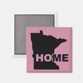 Minnesota Thuis Weg Van Staat Koelkastmagneet Magneet (Voorkant / Achterkant)