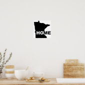 Minnesota Thuis Weg Van Staat Poster Bord (Keuken)