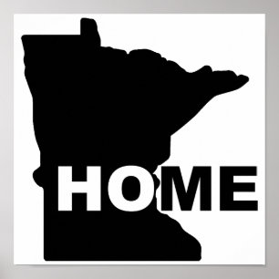 Minnesota Thuis Weg Van Staat Poster Bord