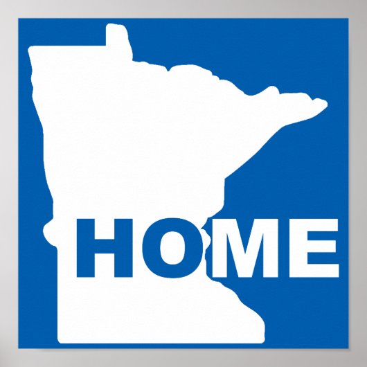 Minnesota Thuis Weg Van Staat Poster Bord (Voorkant)