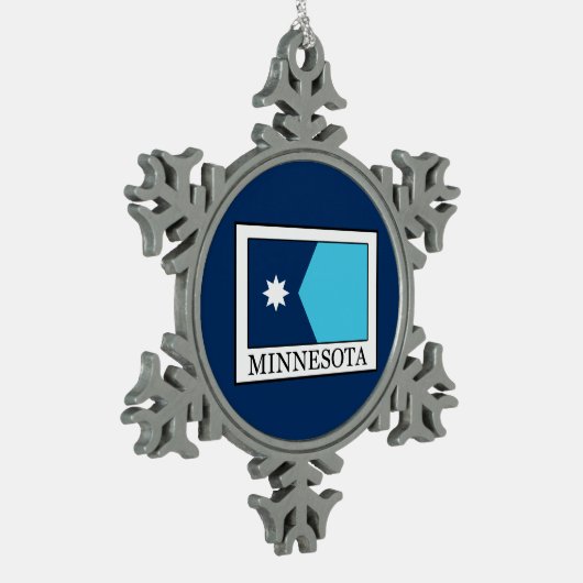 Minnesota Tin Sneeuwvlok Ornament (Links)
