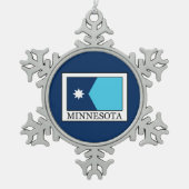 Minnesota Tin Sneeuwvlok Ornament (Voorkant)