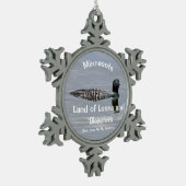 Minnesota Tin Sneeuwvlok Ornament (Links)