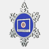Minnesota Tin Sneeuwvlok Ornament (Rechts)
