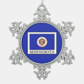 Minnesota Tin Sneeuwvlok Ornament (Voorkant)
