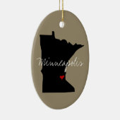Minnesota Town Keramisch Ornament (Rechts)