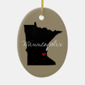 Minnesota Town Keramisch Ornament (Voorkant)