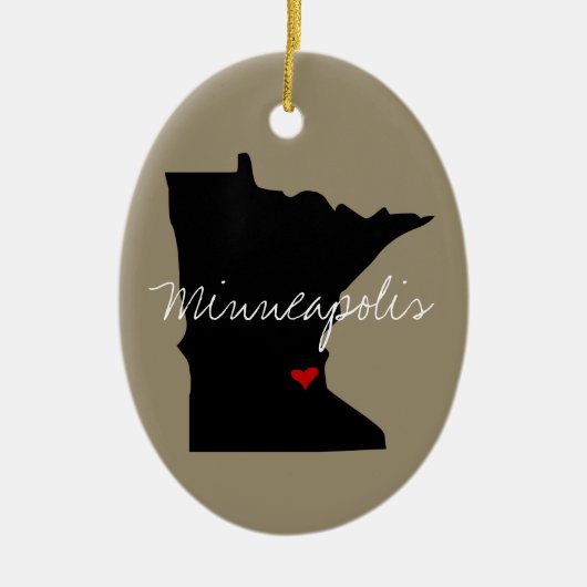 Minnesota Town Keramisch Ornament (Voorkant)