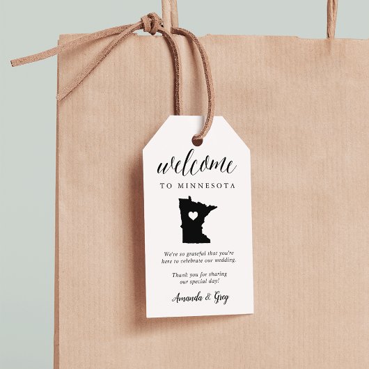 Minnesota Trouw Welkom Cadeaulabel