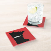 Minnesota Uffda Glass Onderzetter (Schuin)