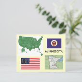 Minnesota, USA Briefkaart (Staand voorkant)