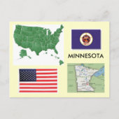 Minnesota, USA Briefkaart (Voorkant)