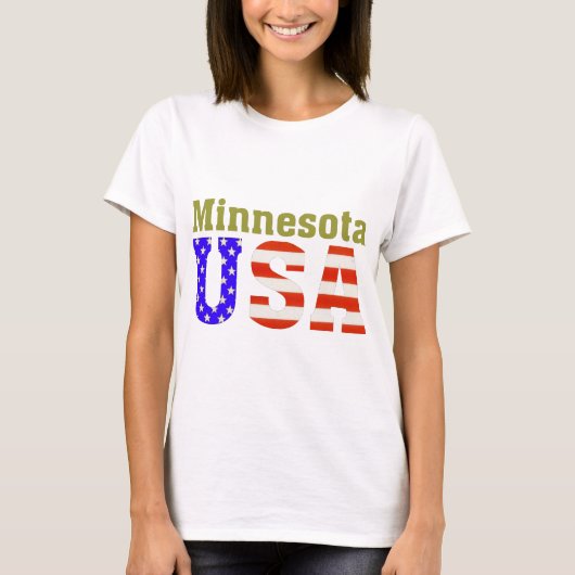 Minnesota USA! T-shirt (Voorkant)