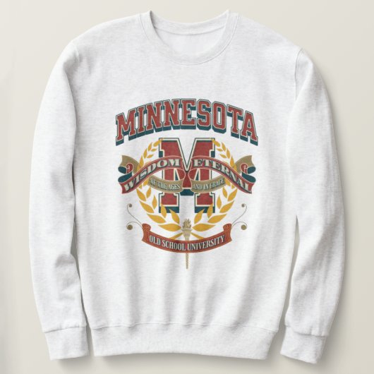 Minnesota Varsity letter monogram M university Trui (Design voorkant)