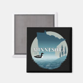 Minnesota Verenigde Staten Magneet (Voorkant / Achterkant)