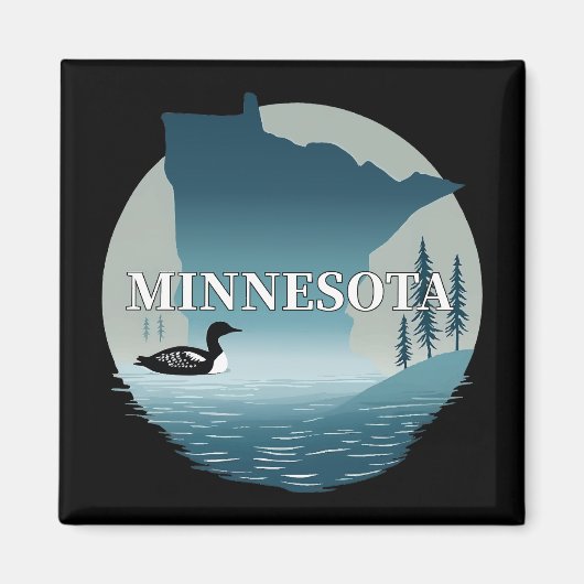 Minnesota Verenigde Staten Magneet (Voorkant)