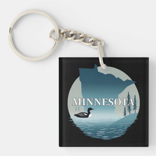 Minnesota Verenigde Staten Sleutelhanger (voorkant)