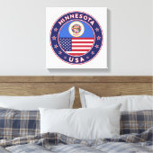 Minnesota, Verenigde Staten van Amerika, poster va Canvas Afdruk (Insitu (Slaapkamer))