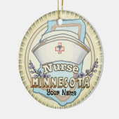 Minnesota Verpleegster Keramisch Ornament (Links)