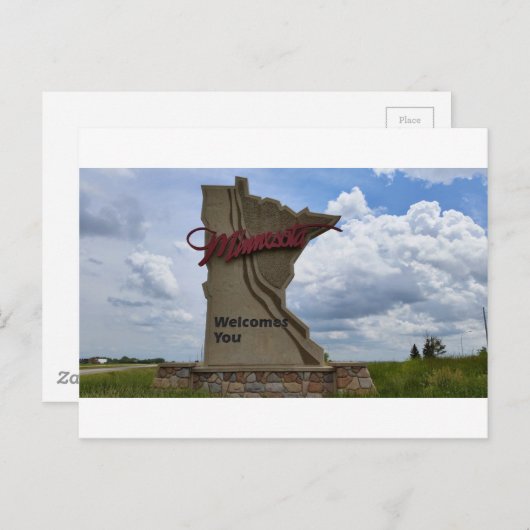 Minnesota verwelkomt u briefkaart (Voorkant / Achterkant)