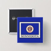 Minnesota Vierkante Button 5,1 Cm (Voorkant /achterkant)