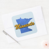 Minnesota Vierkante Sticker (Envelop)