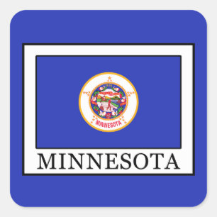Minnesota Vierkante Sticker