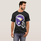 Minnesota Vikings 8bit Helm Alleen T-shirt (Voorkant volledig)
