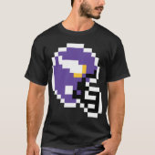 Minnesota Vikings 8bit Helmet Only T-shirt (Voorkant)