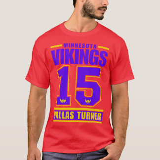 Minnesota Vikings Dallas Turner 15 Amerikaans Play T-shirt