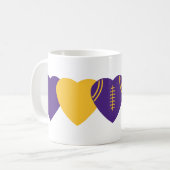 Minnesota Vikings Football Heart Design Koffiemok (Voorkant links)
