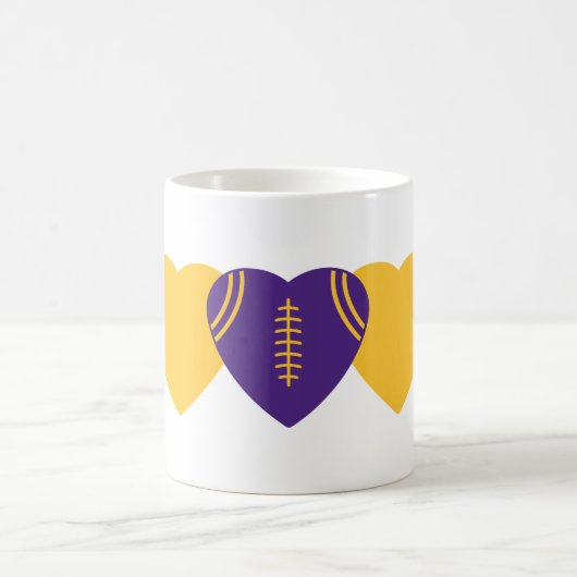 Minnesota Vikings Football Heart Design Koffiemok (Center)