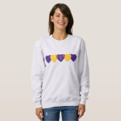 Minnesota Vikings Heart Football Dark Trui (Voorkant volledig)