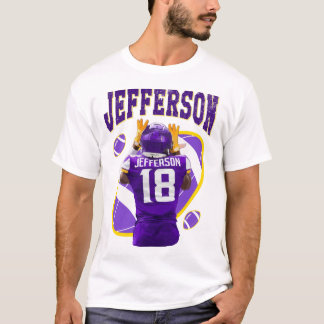 Minnesota Vikings Jefferson Jersey NFL Football T-shirt