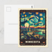 Minnesota | Vincent van Gogh geïnspireerd Briefkaart (Voorkant / Achterkant)
